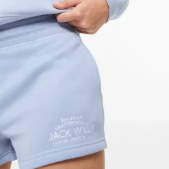 Jack Wills Bea Logo Sweat Shorts in Blue