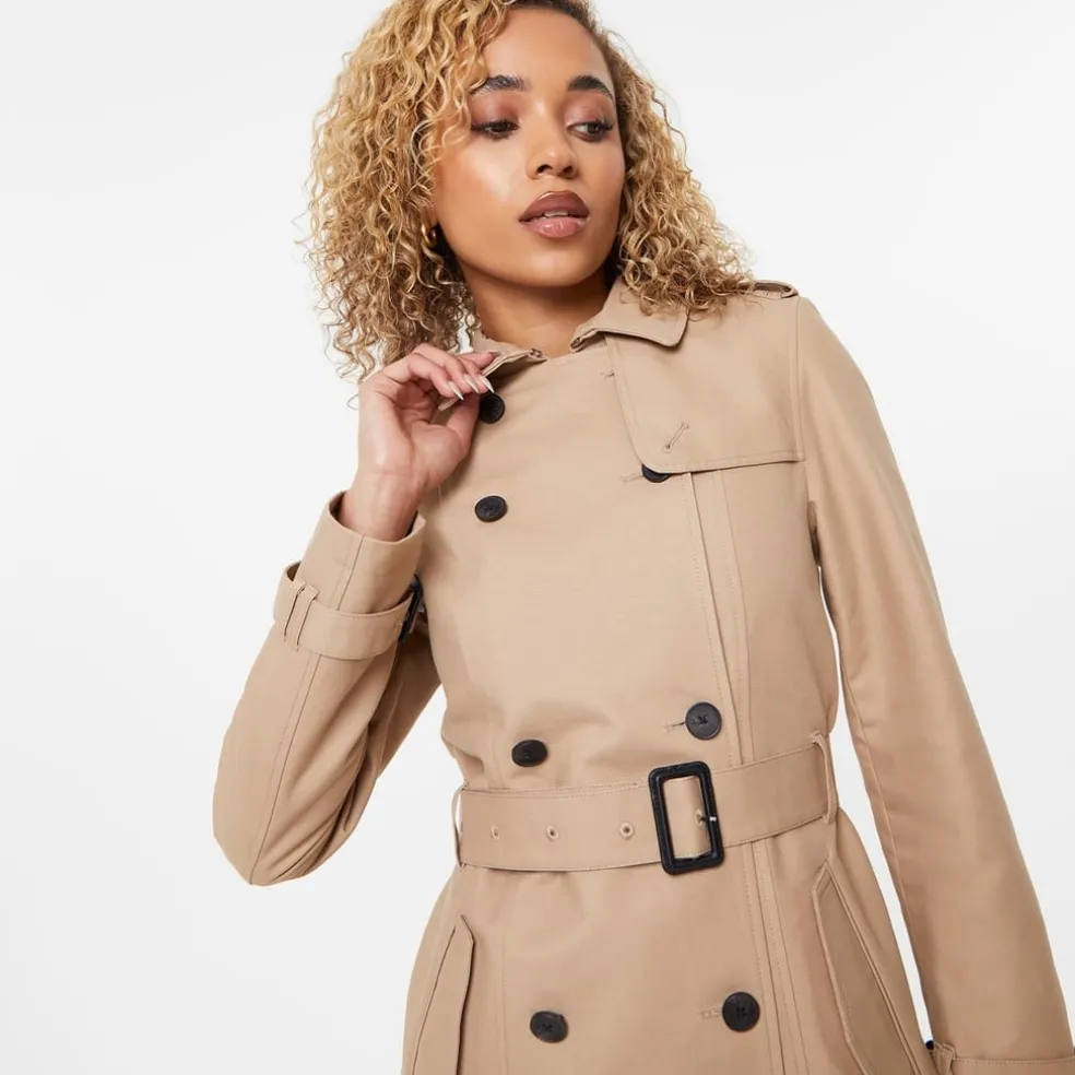 Jack Wills Classic Trench Coat in Beige