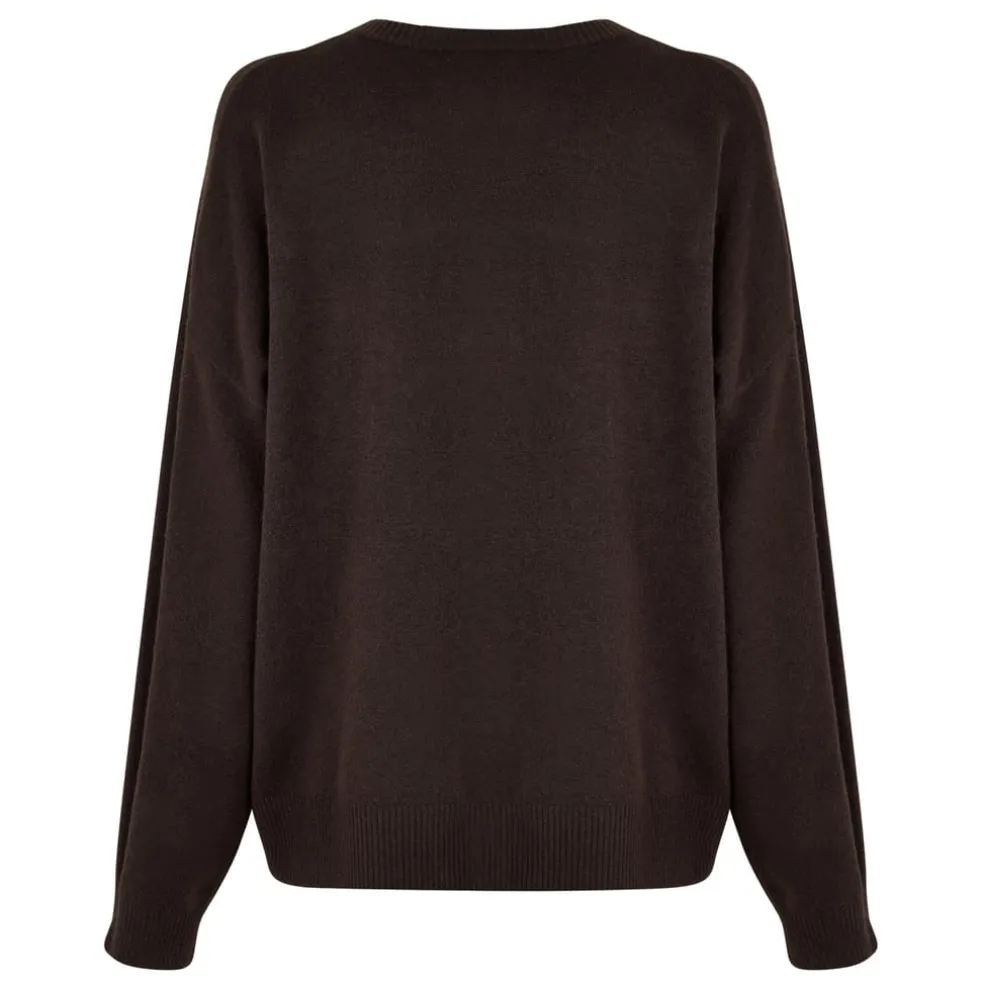 Jack Wills Crew Neck Regular Fit Sweater in Brown