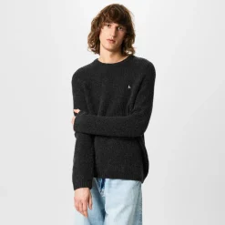 Jack Wills Crew Neck Relaxed Fit Sweater in Black