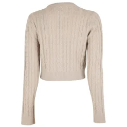 Jack Wills Cropped Crew Neck Tinsbury Sweater in Neutral
