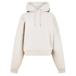 Jack Wills Cropped Hooded Relaxed Fit Sweatshirt in Neutral