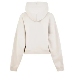 Jack Wills Cropped Hooded Relaxed Fit Sweatshirt in Neutral