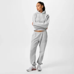 Jack Wills Cropped Hooded Baggy Sweatshirt in Grey