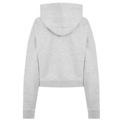 Jack Wills Cropped Hooded Baggy Sweatshirt in Grey