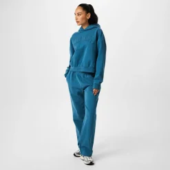 Jack Wills Cropped Hooded Relaxed Sweatshirt in Blue