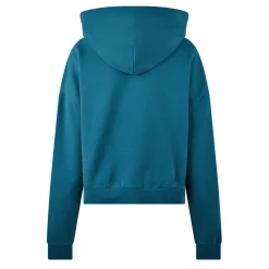 Jack Wills Cropped Hooded Relaxed Sweatshirt in Blue