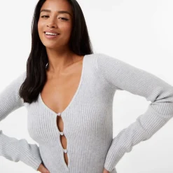 Jack Wills Cutout Ini Dress in Grey