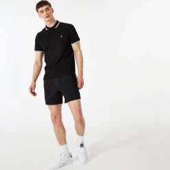 Jack Wills Edgeware Tipped Polo in Black