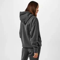 Jack Wills Embroidered Hooded Relaxed Sweatshirt in Grey