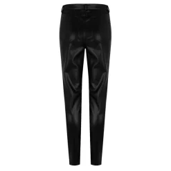 Jack Wills Faux Leather Skinny Trousers in Black