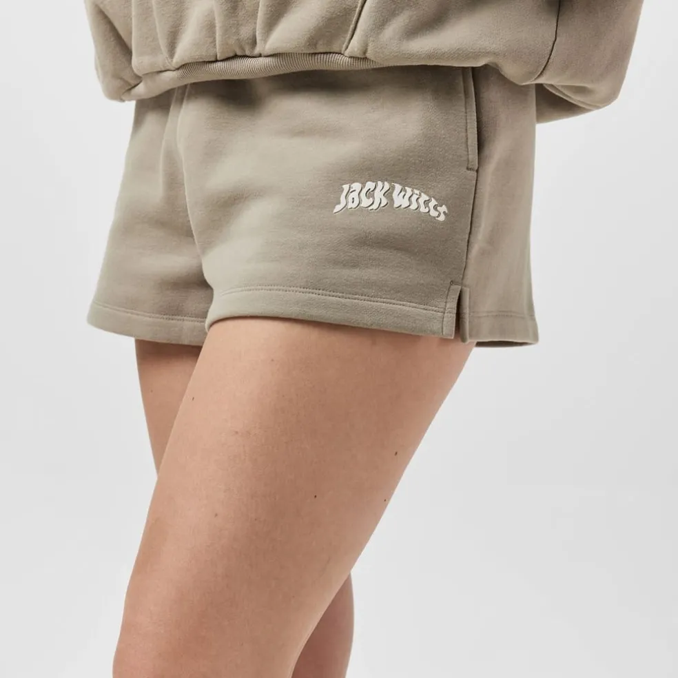 Jack Wills Fleece Shorts in Brown