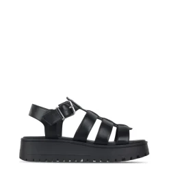 Jack Wills Gladiator Flatform Sandals in Black