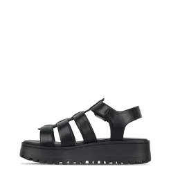 Jack Wills Gladiator Flatform Sandals in Black