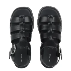 Jack Wills Gladiator Flatform Sandals in Black