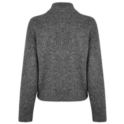 Jack Wills High Neck Regular Fit Long Sleeve Sweater in Grey