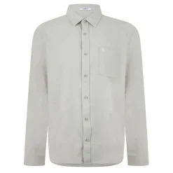 Jack Wills Mens Plain Flannel Shirt in Beige