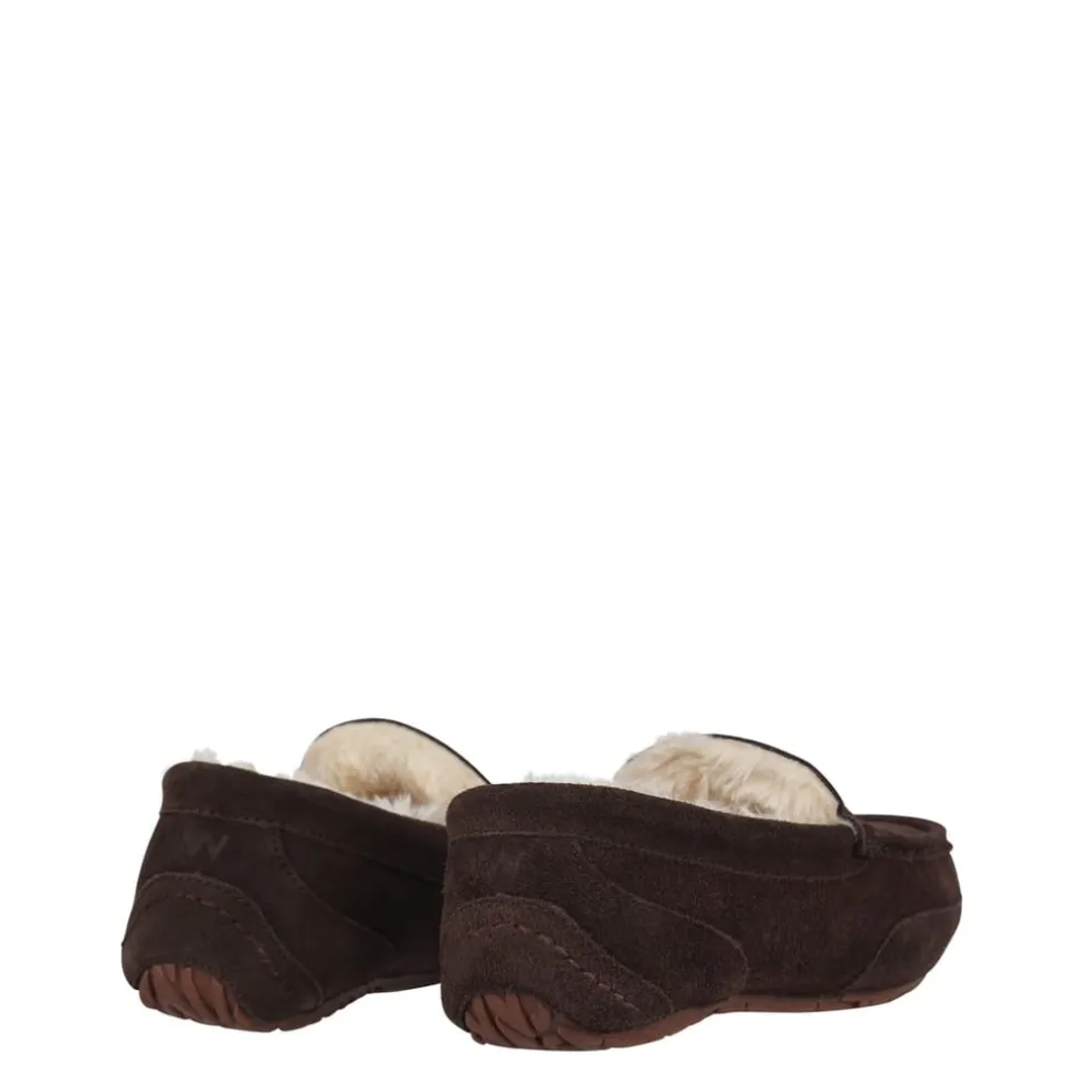 Jack Wills Moccasin Slippers in Brown