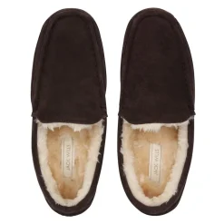 Jack Wills Moccasin Slippers in Brown