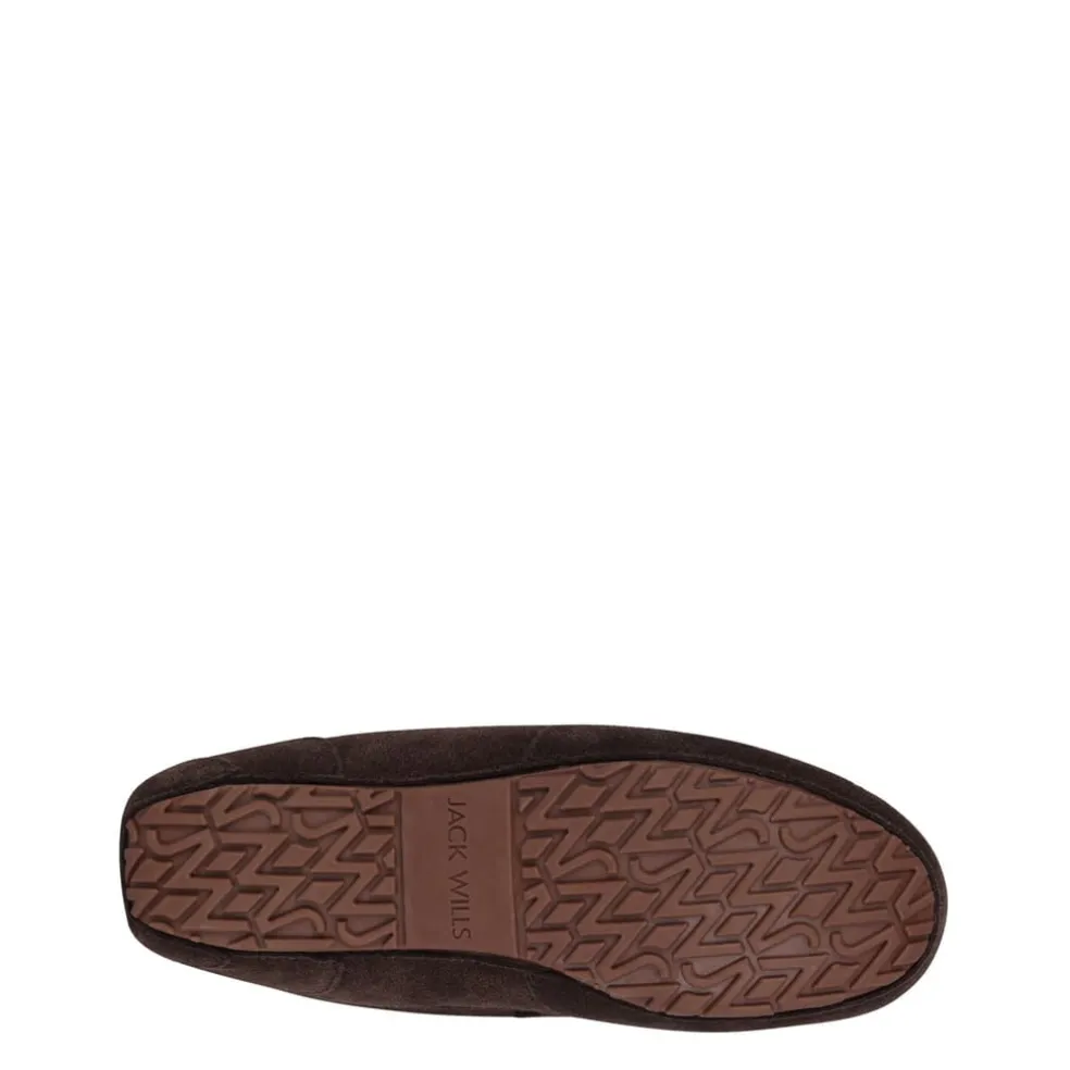 Jack Wills Moccasin Slippers in Brown