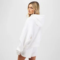 Jack Wills Ottoman Rib Hood in White