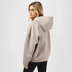Jack Wills Oversize Fit Hooded Sweatshirt in Brown