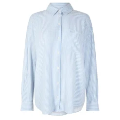Jack Wills Oversized Linen Shirt in Blue