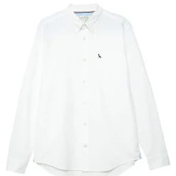 Jack Wills Plain Oxford Shirt in White