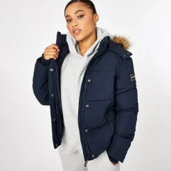 Jack Wills Riley Puffer Jacket in Blue