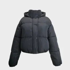 Jack Wills Ritcher Puffer Jacket in Black