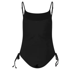 Jack Wills Ruched Swimsuit in Black