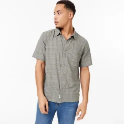 Jack Wills Short Sleeve Check Shirt in Green