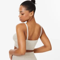 Jack Wills Stitchy Knit Bralette in Neutral