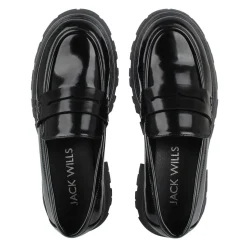 Jack Wills Track Sole Loafers in Black