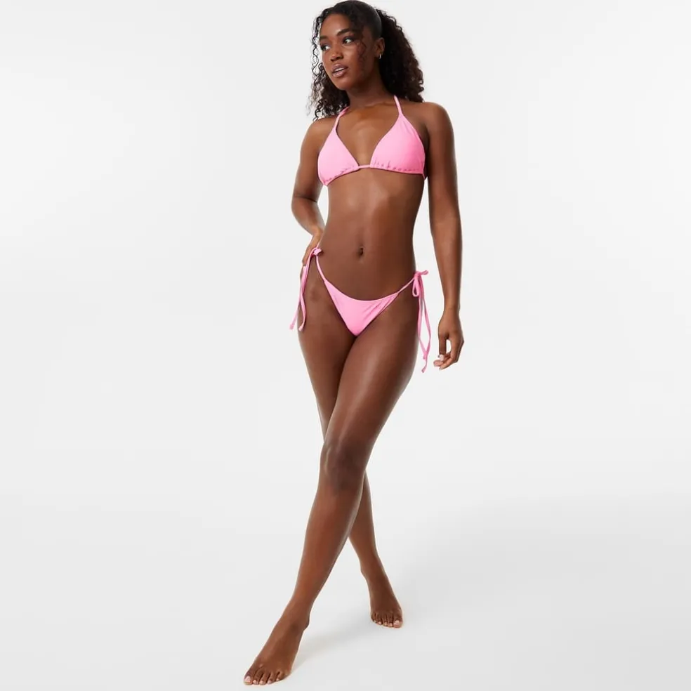 Jack Wills Triangle Bikini Top in Pink
