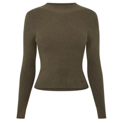 Jack Wills Turtleneck Long Sleeve Slim Fit Sweater in Green