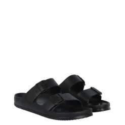 Jack Wills Two Strap Sandals in Black