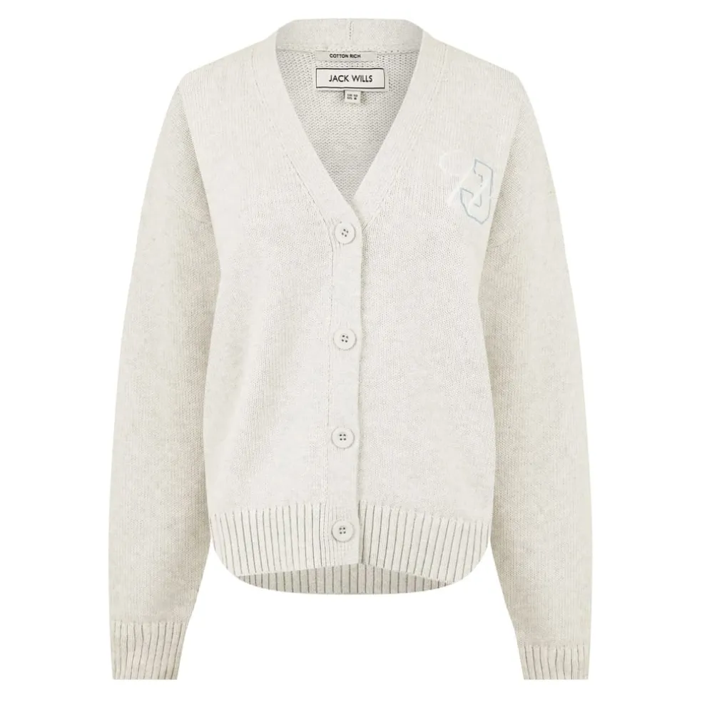 Jack Wills V-Neck Sweater in Grey