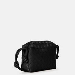 Jack Wills Wvn Ribbed Cross Body with Detachable Strap in Black