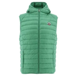 JOTT Pat Hooded Down Gilet in Green