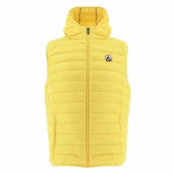 JOTT Pat Hooded Down Gilet in Yellow