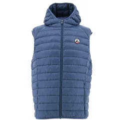 JOTT Pat Hooded Down Gilet in Blue