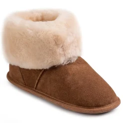 Just Sheepskin Slipper Boot in Brown