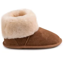 Just Sheepskin Slipper Boot in Brown