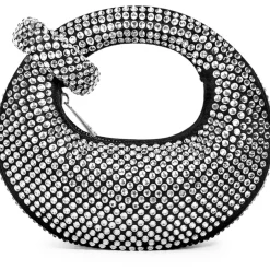 JW Pei P Abacus Hobo Handbag with Detachable Strap in Silver