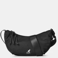 Kangol Belt Bag Fanny Pack with Key Ring in Black