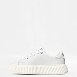Karl Lagerfeld Artwork Graphic Print Low Top Sneakers in White