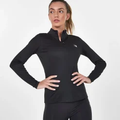 Karrimor Longsleeve Quarter Zip Top Ladies in Black