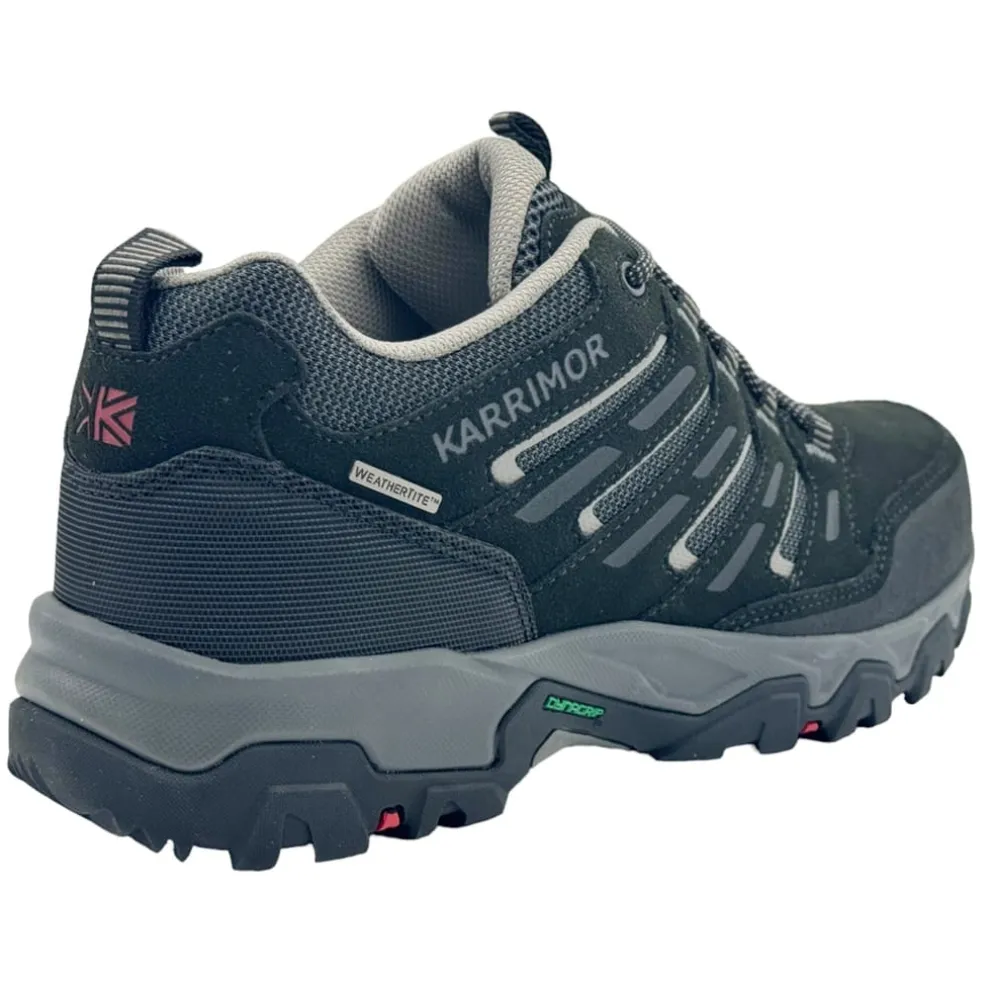Karrimor Mens Mount Low Waterproof Walking Shoes in Black