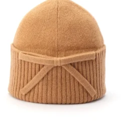Kate Spade Bow Beanie in Brown